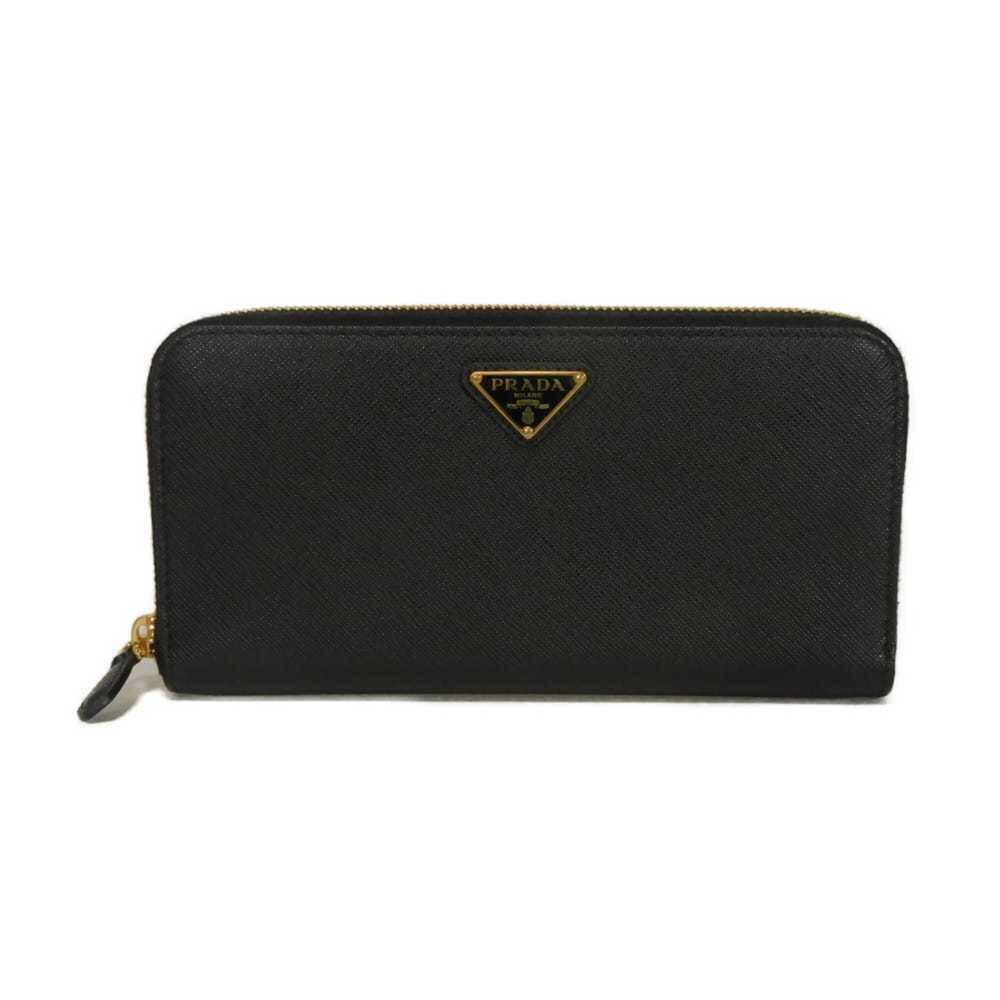 Prada PRADA Long Wallet, Saffiano Leather, Zip-Around Round Zipper, RFID, IC,...